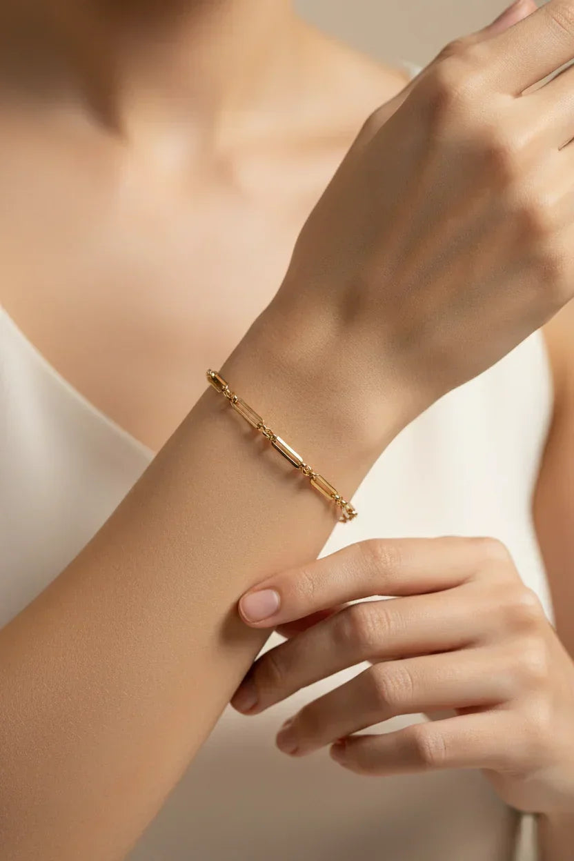 Pulsera de Cadena Estilizada "Link" - Hipoalergénica